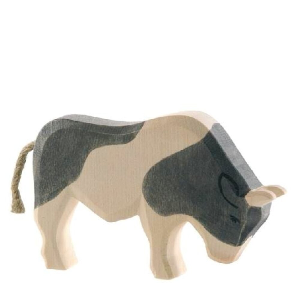 NWT Ostheimer Wooden Toys Black & White Ox